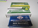 (3) boxes Remington .223 Cartridges