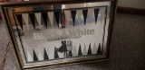 Black and White Scotch Framed Mirror