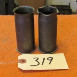 2 WW2 Trench Art Vases