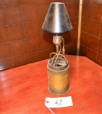 Artillery Trench Art Lamp