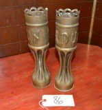 2 Ornate Artillery Shells