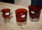 Three Cranberry Glass Items