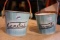 (2) Vintage Candies an Peanuts Small Buckets