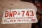 Vintage 1972 New Mexico Enchantment License Plate