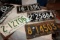 (4) Vintage Nebraska-The Beef State License Plates