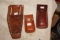 (3)Vintage Leather Sheaths Camillus, Sharp and Bolen