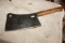 Antique Heavy Steel Briddell Hammer Forged meat cleaver