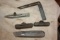 (5) Antique Tools-Stanley Knife, 2 Iron Levels, Bevels