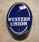 Rare Western Union Small Enamel Phone Sign