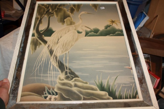 Vintage Turner Mid Century Egrets