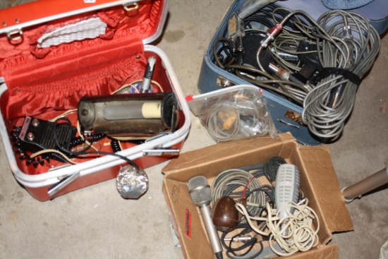 Lg. Lot Vintage Microphones/Lights/Music Equip.