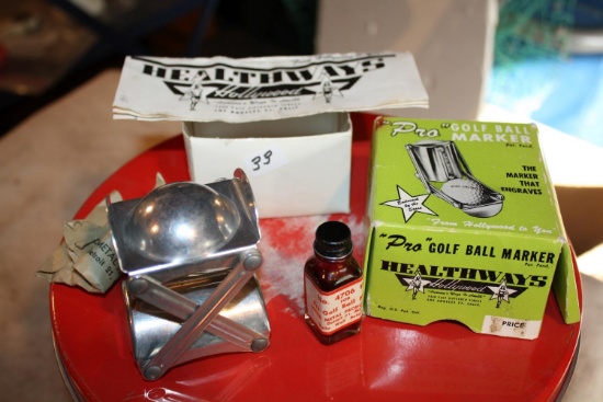 Vintage Hollywood Healthways Pro Golf Ball Marker