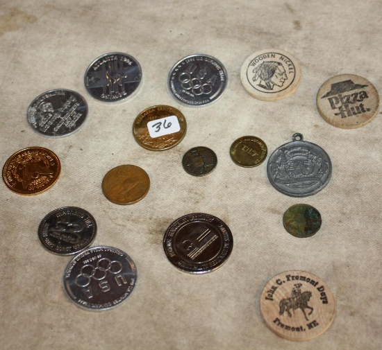 Lot of Vintage Tokens