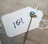 Silver and Turquoise Stick Pin