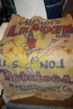 Antique Leader No. 1 Burlap Avert. Sack