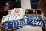 (6) Kansas License Plates