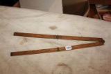 Antique Brass/Wood Stanley Rule/Level, no. 68