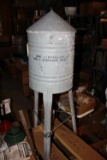 Antique Galvanized Use Distillate no. 1 Furnace Fuel Tank on Stand