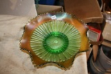 Northwoods Carnival Glass Dish