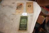 (3) Antique Pocket Ledgers, Conn. Fire Insurance