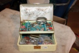 Box of Costume Jewelry, Elgin Watch