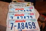 15 License Plates, many pairs