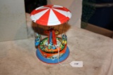 Vintage 1950's-60's Globe Spinner Toy, orig, box