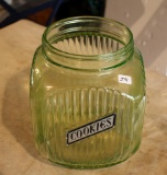 Excellent Green Depression Cookie Jar