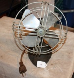 Small Antique Fan w/Cast Iron Base