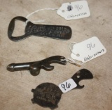 (3) Advertising Antique Bottle Openers