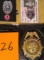 3 Fremont NE Fire Fighter Badges