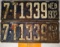 Pair 1932 Truck License Plates