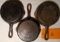 3 Wagner No 3 Cast Iron Skillet 6