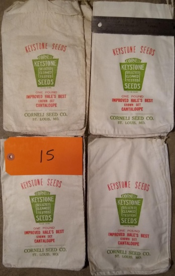 10 Keystone Cantaloupe Seed Sacks