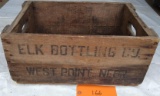 1926 Elk Bottling Wood Crate