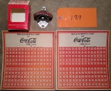 2 Old Coca Cola Punch Card, 1991 Starr x Opener N.O.S