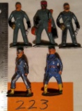 5 Lead/Penter Toy Figurines