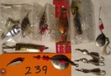 12 Old Fish Spoon, Spinner Lures