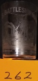 US Battleship Maine Etched Glass