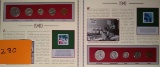 Postal Comm Soc. 5 Coin Year Sets 1940, 41