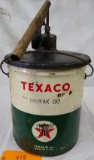 Texaco 5 Gal Grease Bucket w/Pump Top