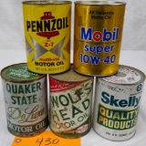 (5) 1 qt Oil Cans