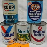 (5) 1 qt Oil Cans