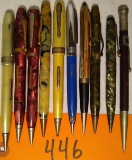 10 Fountain/Bladder Pens & Mech Pencils