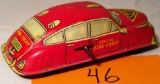 Marx Fire Chief Wind-up Toy Car