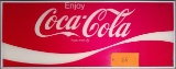 Caca Cola Plastic Vending Machine Sign