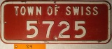 Town Of Swiss Sign