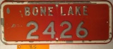 Bone Lake Sign