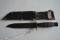 Black Hunting Knife w/Sheath