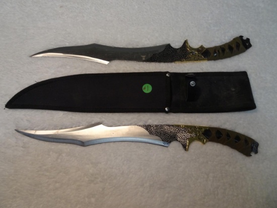 Knives (2) Camo Handle 11" Tactical Commando M48 12"